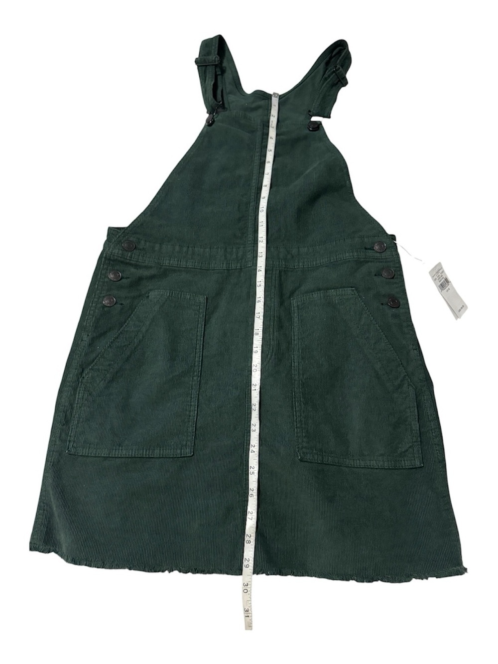 NWT American Eagle Corduroy Overall Dress Green Medium - Picture 8 of 8